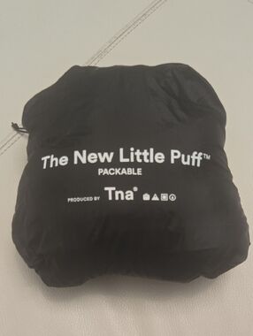 Aritzia TNA The New Little Puff Packable Hooded Down Jacket Black M